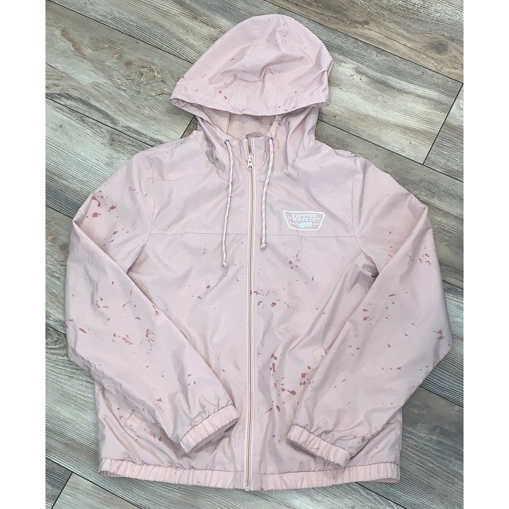 Vans Women's Peach Pink Hooded Jacket Size Medium